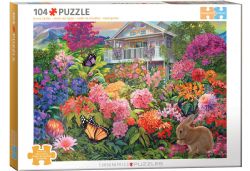 EUROGRAPHICS CASSE-TÊTE CONNEXION 104 PIÈCES - LE JARDIN DES LAPINS (BIGELOW ILLUSTRATIONS) #9704-0875-2